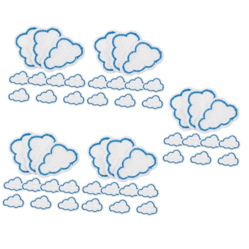 HOODANCOS 5 Sätze Gestickte Stoff Aufkleber Nähen Kleidungsflicken Patch Wolke Applikationen Kleine Hutaufnäher Kleine Kleiderflicken Austauschbare Eisenflecken Stickgarn 10 Stück * 5 HOODANCOS 5 Sätze Gestickte Stoff Aufkleber Nähen Kleidungsflicken Patch Wolke Applikationen Kleine Hutaufnäher Kleine Kleiderflicken Austauschbare Eisenflecken Stickgarn 10 Stück * 5 von HOODANCOS