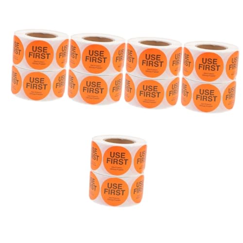 HOODANCOS 5 Sätze Inventarkontroll-tags Essen Band Erste Weiß Zweck Organisator-etiketten Verwenden Sie Zunächst Aufkleber Kupferplattenaufkleber Orange 2 Rollen * 5 HOODANCOS 5 Sätze Inventarkontroll-tags Essen Band Erste Weiß Zweck Organisator-etiketten Verwenden Sie Zunächst Aufkleber Kupferplattenaufkleber Orange 2 Rollen * 5 von HOODANCOS