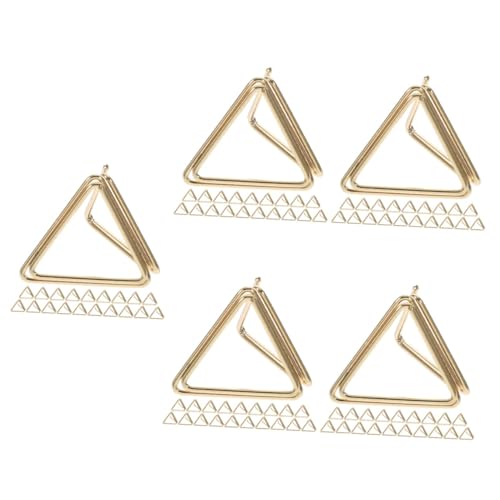 HOODANCOS 5 Sätze Notizordner Solide Karte Memo -clip Karteninhaber Blumen- Gruß Rose Büroklammern Multi-gebrauchspapierclips Lustige Papierclips Aluminiumlegierung Golden 20 Stück * 5 von HOODANCOS