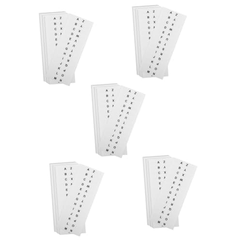 HOODANCOS 5 Sätze Registerkarten Für Notizbücher Briefaufkleber Buchregisterkarten Farbig Registerkarten Für Notizen Büro-klassenzimmer Klebrig Etiketten Index Papier Weiß 14 Blätter * 5 HOODANCOS 5 Sätze Registerkarten Für Notizbücher Briefaufkleber Buchregisterkarten Farbig Registerkarten Für Notizen Büro-klassenzimmer Klebrig Etiketten Index Papier Weiß 14 Blätter * 5 von HOODANCOS