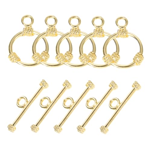 HOODANCOS 5 Sätze Runde OT -Seilschnalle verriegeln Schmuck Schwerlastschalter Schlüssel Haken Armband Knebelverschlüsse Knebelschnallen für Halsketten Armband Knebelverschluss Kupfer Golden HOODANCOS 5 Sätze Runde OT -Seilschnalle verriegeln Schmuck Schwerlastschalter Schlüssel Haken Armband Knebelverschlüsse Knebelschnallen für Halsketten Armband Knebelverschluss Kupfer Golden von HOODANCOS