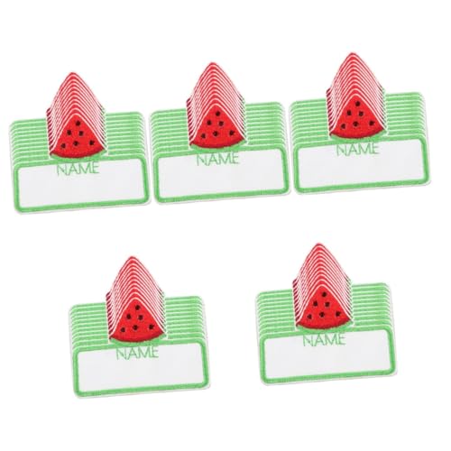 HOODANCOS 5 Sätze Wassermelonen-namensaufkleber Flicken Für Kleidung Stoffetiketten Für Waschbare Kleidung Patch Aufnähen Abzeichen Annähen Kleidungsetiketten Polyesterfaden 10 Stück * 5 HOODANCOS 5 Sätze Wassermelonen-namensaufkleber Flicken Für Kleidung Stoffetiketten Für Waschbare Kleidung Patch Aufnähen Abzeichen Annähen Kleidungsetiketten Polyesterfaden 10 Stück * 5 von HOODANCOS