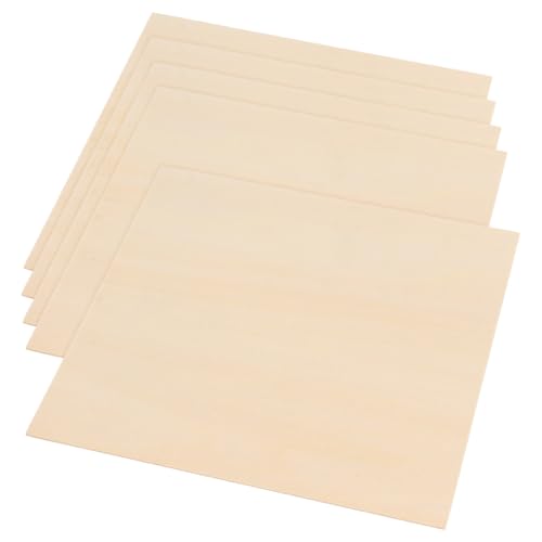 HOODANCOS 5 Stück Brandmalerei Platte Brett Holzbearbeitungswerkzeuge Schnitzerei Birke Modell Flugzeug Sperrholz Charcuterie Holz Massivholzschnitzerei Lindenholz Sperrholz Lindenholz von HOODANCOS