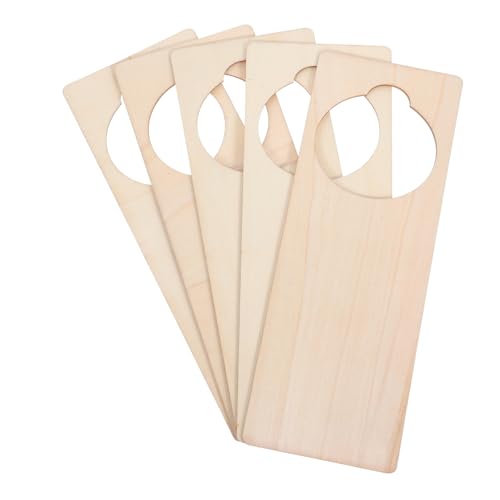 HOODANCOS 5 Stück Diy Türschild Blanko für Dekoration Hotels und Wohnräumen Robuste Holzmaterialien für Gestaltung von HOODANCOS
