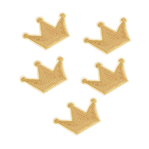 HOODANCOS 5 Stück Kronen Pailletten Aufnäher Süße und Schicke Applikationen zum Aufnähen für Diy Projekte für Kleidung Verdecken und Einen Niedlichen Look zu Verleihen HOODANCOS 5 Stück Kronen Pailletten Aufnäher Süße und Schicke Applikationen zum Aufnähen für Diy Projekte für Kleidung Verdecken und Einen Niedlichen Look zu Verleihen von HOODANCOS