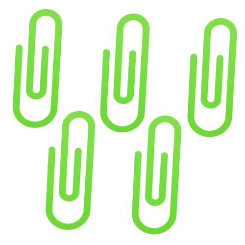HOODANCOS 5 Stück Metallkartenclip Clips Schreibtisch Mini-büroklammern Geformt Klein Standard Lesezeichen Office-dokumentenklammern Dekorative Papierklamme Light Green Eisen von HOODANCOS