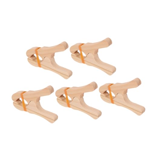 HOODANCOS 5 Stück Spielklammern Holz: Montessori-festungsbau, Riesige Decken, Seidenklammern Für Kinder, Kindergarten, Heimschule, Spielplatz HOODANCOS 5 Stück Spielklammern Holz: Montessori-festungsbau, Riesige Decken, Seidenklammern Für Kinder, Kindergarten, Heimschule, Spielplatz von HOODANCOS