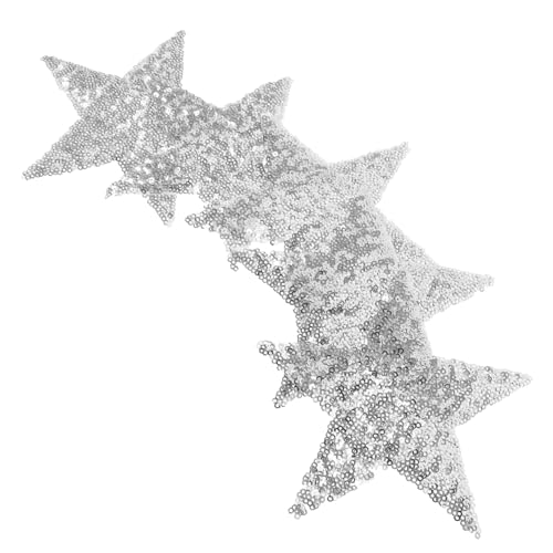 HOODANCOS 5 Stück Sternflicken aufbügeln rosa Sternflecken Stoff glitzernde, glänzende Stern-Reparaturflicken Sternenfleck nähen Flicken für Bekleidung Flicken für Kleidung Pailletten Silber HOODANCOS 5 Stück Sternflicken aufbügeln rosa Sternflecken Stoff glitzernde, glänzende Stern-Reparaturflicken Sternenfleck nähen Flicken für Bekleidung Flicken für Kleidung Pailletten Silber von HOODANCOS