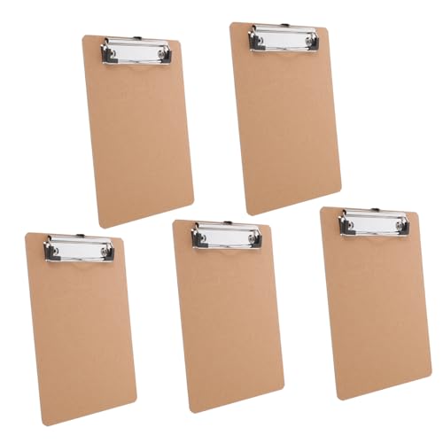 HOODANCOS 5 Stück Teiliges Klemmbrett Tragbare Multifunktions Clipboard für Büro Schule und Konferenzen mit Stabilen Clips für Sichere Dokumentenaufbewahrung HOODANCOS 5 Stück Teiliges Klemmbrett Tragbare Multifunktions Clipboard für Büro Schule und Konferenzen mit Stabilen Clips für Sichere Dokumentenaufbewahrung von HOODANCOS