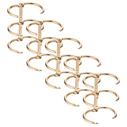 HOODANCOS 5 Stück Teiliges Metallringe für Notizbuch Ringe Binder Ringe aus Legiertem Material für DIY Projekte Schule und Büro von HOODANCOS