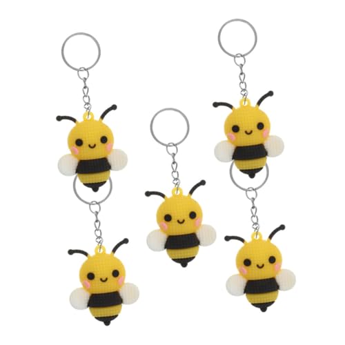 HOODANCOS 5 Stück Teiliges Niedlicher Bienen Schlüsselanhänger Cartoon Biene Anhänger für Taschen Dekoration und für Partys und Feiertage HOODANCOS 5 Stück Teiliges Niedlicher Bienen Schlüsselanhänger Cartoon Biene Anhänger für Taschen Dekoration und für Partys und Feiertage von HOODANCOS
