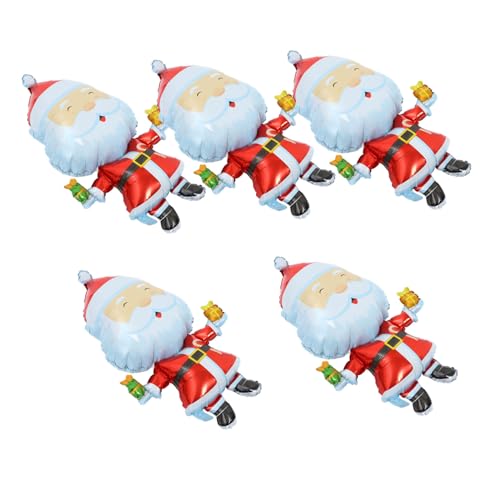 HOODANCOS 5 Stück Weihnachtsballon Luftballons Neuheitsballon Weihnachtsdekorationen Exquisites Ballondekor Dekorativer Partyballon Folienballon Party-ballon- Aluminiumfolie HOODANCOS 5 Stück Weihnachtsballon Luftballons Neuheitsballon Weihnachtsdekorationen Exquisites Ballondekor Dekorativer Partyballon Folienballon Party-ballon- Aluminiumfolie von HOODANCOS