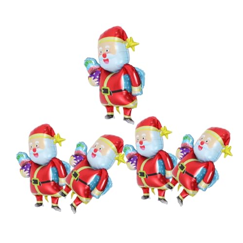 HOODANCOS 5 Stück Weihnachtsballon weihnachtsdekoration weihnachtsfest Handinhaltsballon Aluminiumballon weihnachtsgeschenke Party-Ballon- Neuheitsballon Folienballon Aluminiumfolie von HOODANCOS