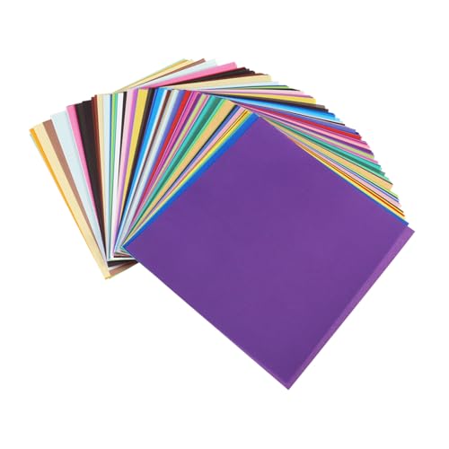 HOODANCOS 50 Blatt Einseitiges Origami Papier Bunte Bastelpapiere für Kunsthandwerk Faltpapier zur Motorischer Fähigkeiten und Kreativer DIY Projekte HOODANCOS 50 Blatt Einseitiges Origami Papier Bunte Bastelpapiere für Kunsthandwerk Faltpapier zur Motorischer Fähigkeiten und Kreativer DIY Projekte von HOODANCOS