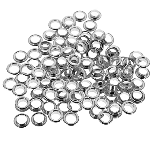 HOODANCOS 50 Sätze Air-auge-taste Ösen-knopf-kit Kleiderknopfösen Knöpfe Zum Basteln Von Kleidung Ösen Stanzwerkzeuge Knopf Mit Ösen Tatsache Ösen Nähen Ösen-ösen-kit Ösen Ösen Silver Kupfer von HOODANCOS