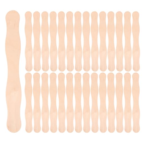 HOODANCOS 50 Stück Bastelstäbe Holz Wellenförmige Fächergriffe DIY Eisstiele für Hochzeitsprogramme Farbmischung Kreative Projekte Robustes Material für Vielseitige Anwendungen HOODANCOS 50 Stück Bastelstäbe Holz Wellenförmige Fächergriffe DIY Eisstiele für Hochzeitsprogramme Farbmischung Kreative Projekte Robustes Material für Vielseitige Anwendungen von HOODANCOS