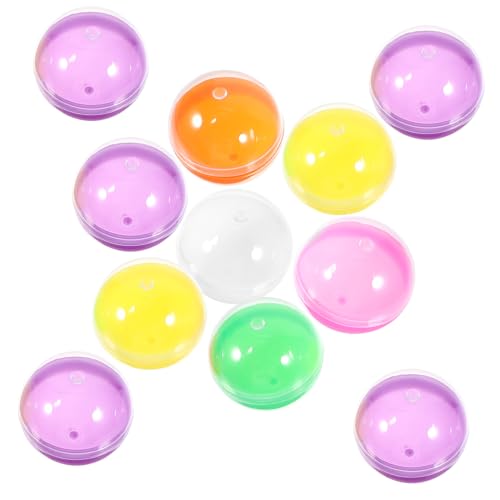 HOODANCOS 50 Stück Befüllbare Runde Kunststoffbälle Multifunktionale Kapseln für Automaten Party Goodie Bags Bunte Dekoration für Feiern HOODANCOS 50 Stück Befüllbare Runde Kunststoffbälle Multifunktionale Kapseln für Automaten Party Goodie Bags Bunte Dekoration für Feiern von HOODANCOS