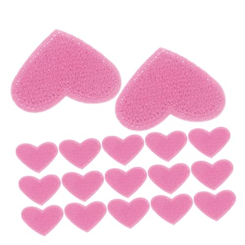 HOODANCOS 50 Stück Bestickte Herz-aufnäher zum Aufbügeln und Aufnähen Langlebige Stoff-applikationen für Kleidung Jacken Rucksäcke Schuhe Vielseitige Diy-näh-reparatur-patches von HOODANCOS