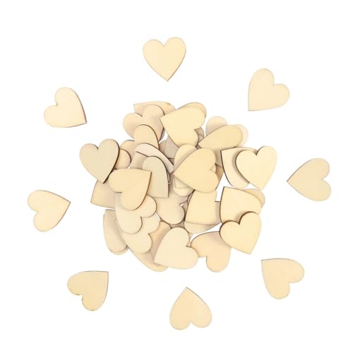 HOODANCOS 50 Stück Herz Holzscheiben für DIY Bastelarbeiten Natürliche Holzfarbe für Dekoration Scrapbooking und Mehr HOODANCOS 50 Stück Herz Holzscheiben für DIY Bastelarbeiten Natürliche Holzfarbe für Dekoration Scrapbooking und Mehr von HOODANCOS