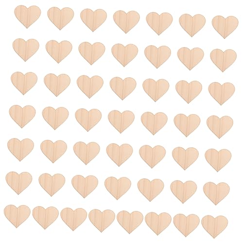 HOODANCOS 50 Stück Herzförmige Holzscheiben Dekorative DIY Holzchips für Kreative Bastelprojekte Große Glatte Holzscheiben zum Bemalen und Gestalten HOODANCOS 50 Stück Herzförmige Holzscheiben Dekorative DIY Holzchips für Kreative Bastelprojekte Große Glatte Holzscheiben zum Bemalen und Gestalten von HOODANCOS