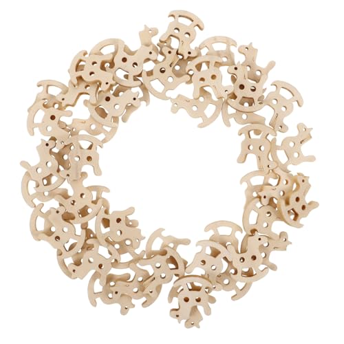HOODANCOS 50 Stück Holzknöpfe groß Kleidung Erwachsene retro Mantelknopf Knöpfe nähen Knöpfe zum Selbermachen knöpfe selber nähen empfindliche Kleiderknöpfe Beige von HOODANCOS