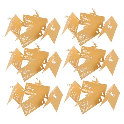 HOODANCOS 50 Stück Party Tischkarten Weihnachtstisch Tischkarten Hochzeits Namens Feiertags Event Blanko Handgeschriebene Sitzkarten Namenskarten von HOODANCOS