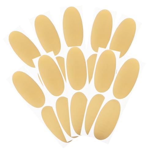 HOODANCOS 50 Stück Rubbelkarten-aufkleber Aufkleber Beschriftungen Kleine Etikettenaufkleber Kratzen Rubbelaufkleber Farbig Für Rubbelbeschichtungsaufkleber Golden Papier von HOODANCOS