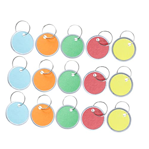 HOODANCOS 50 Stück Runde Aluminium Tags Mischfarben Leere Etiketten für Kreative Anhänger Leicht Rostfrei und Kratzfest für DIY Id Tags und Personalisierte Gravuren HOODANCOS 50 Stück Runde Aluminium Tags Mischfarben Leere Etiketten für Kreative Anhänger Leicht Rostfrei und Kratzfest für DIY Id Tags und Personalisierte Gravuren von HOODANCOS