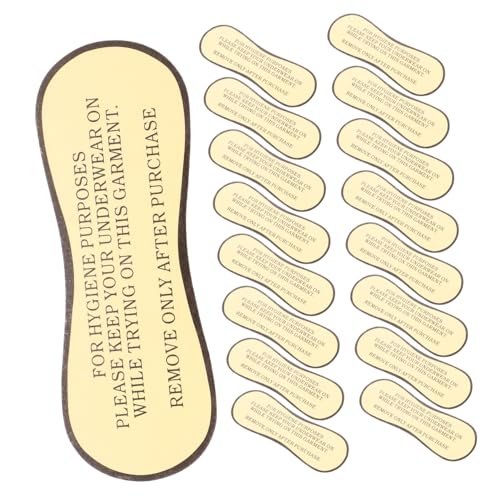 HOODANCOS 50 Stück Schutzetiketten für Badebekleidung Selbstklebende Hygienische Etiketten für Schwimmsuits und für Boutiquen und Einzelhändler HOODANCOS 50 Stück Schutzetiketten für Badebekleidung Selbstklebende Hygienische Etiketten für Schwimmsuits und für Boutiquen und Einzelhändler von HOODANCOS