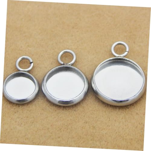 HOODANCOS 50 Stück Teiliges Edelstahl Anhänger Fassungen Rund Rostbeständig Stabiler Schmuckhalter für DIY Halsketten und Schmuckherstellung Geeignet zum Einsetzen von Strasssteinen HOODANCOS 50 Stück Teiliges Edelstahl Anhänger Fassungen Rund Rostbeständig Stabiler Schmuckhalter für DIY Halsketten und Schmuckherstellung Geeignet zum Einsetzen von Strasssteinen von HOODANCOS