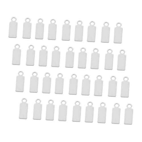 HOODANCOS 50 Stück Teiliges Rechteckige Stanzanhänger aus Langlebige Blanko Tags für DIY Schmuckherstellung Längliche Gravurplatten für Halsketten und Armbänder Vielseitige Bastelzubehör HOODANCOS 50 Stück Teiliges Rechteckige Stanzanhänger aus Langlebige Blanko Tags für DIY Schmuckherstellung Längliche Gravurplatten für Halsketten und Armbänder Vielseitige Bastelzubehör von HOODANCOS
