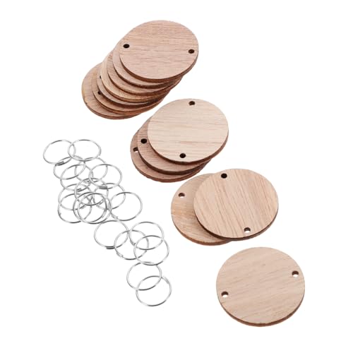 HOODANCOS 50 Stück Teiliges Set Runde Holzscheiben mit Eisendrahtschlaufen Holzplättchen für Hängenden Geburtstags und Erinnerungskalender DIY Holzbrett Zubehör Natürliche Holzmaserung HOODANCOS 50 Stück Teiliges Set Runde Holzscheiben mit Eisendrahtschlaufen Holzplättchen für Hängenden Geburtstags und Erinnerungskalender DIY Holzbrett Zubehör Natürliche Holzmaserung von HOODANCOS