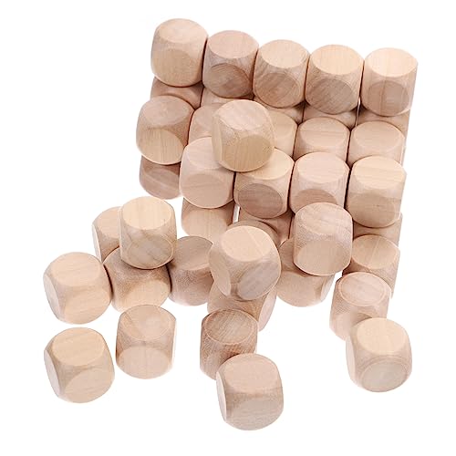 HOODANCOS 50 Stück Unbemalte Holzwürfel Seitige DIY Holzklötze für Basteln und Gestalten von Individuellen Designs HOODANCOS 50 Stück Unbemalte Holzwürfel Seitige DIY Holzklötze für Basteln und Gestalten von Individuellen Designs von HOODANCOS