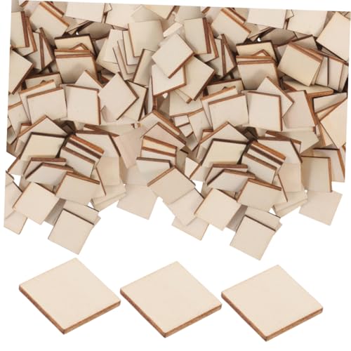 HOODANCOS 500 Stück Blanko Holz Quadrate Unbehandelte Holzscheiben Dicke DIY Bastelrohlinge Für Malerei Gravur Holzverbrennung Und Heimdekoration HOODANCOS 500 Stück Blanko Holz Quadrate Unbehandelte Holzscheiben Dicke DIY Bastelrohlinge Für Malerei Gravur Holzverbrennung Und Heimdekoration von HOODANCOS