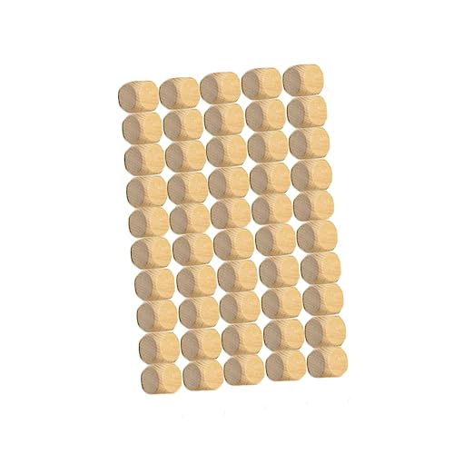 HOODANCOS 50Stück Holz Set Leere Sechsseitige Holzwürfel für DIY Bastelprojekte Puzzle Spiele und Handwerk Robuste und Langlebige Holzbausteine HOODANCOS 50Stück Holz Set Leere Sechsseitige Holzwürfel für DIY Bastelprojekte Puzzle Spiele und Handwerk Robuste und Langlebige Holzbausteine von HOODANCOS