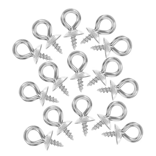 HOODANCOS 50Stücke Augenhaken und Schraubösen für Schmuck Ösenstifte für DIY Handwerk und Ohrringe Einfache Montage und Sichere Verbindung Perlen von HOODANCOS