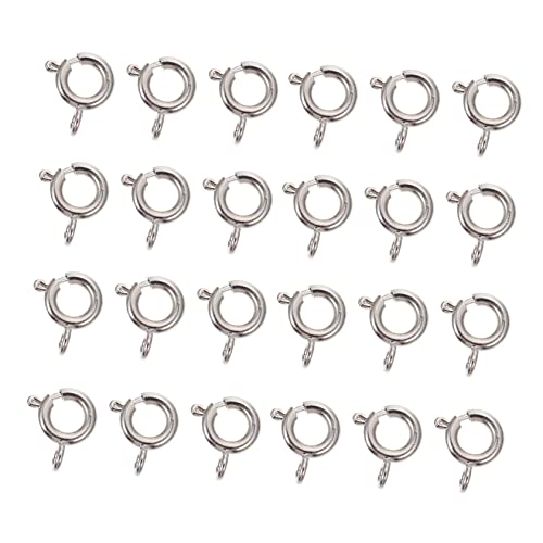 HOODANCOS 50Stücke DIY Schmuckverbindungsverschlüsse Federverschlüsse für Armbänder und Hochwertiger für Schmuckherstellung und Bastelprojekte von HOODANCOS