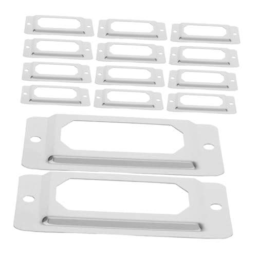 HOODANCOS 50pcs Edelstahl -etikettsrahmen Für Schubladen Schränke Kisten Vintage Metall -tag -halter Für Bibliotheksbüro Haushaltsvorstellungsschrank HOODANCOS 50pcs Edelstahl -etikettsrahmen Für Schubladen Schränke Kisten Vintage Metall -tag -halter Für Bibliotheksbüro Haushaltsvorstellungsschrank von HOODANCOS