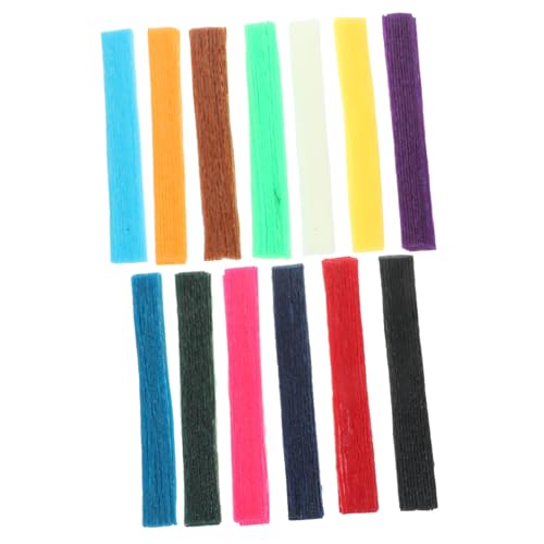 HOODANCOS 52 Stück Biegsame Wachsstäbchen für Wiederverwendbare Klebrige Bastelmaterialien Farben für Diy Projekte und Handarbeiten von HOODANCOS