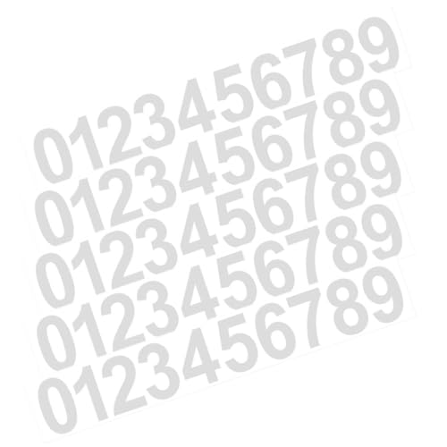 HOODANCOS 5Blätter Nummern Aufkleber für Briefkästen und Türschilder Selbstklebend UV Klassische Weiße Designs für Einfache Erkennung und Dekoration HOODANCOS 5Blätter Nummern Aufkleber für Briefkästen und Türschilder Selbstklebend UV Klassische Weiße Designs für Einfache Erkennung und Dekoration von HOODANCOS