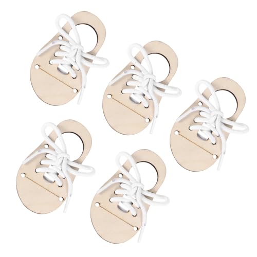 HOODANCOS 5Sätze Unfertige Holzanhänger für DIY Projekte Schuhe Form Handgefertigte Holzchips zum Basteln Zubehör für Graffiti Gestaltungen Langlebiges Holzmaterial HOODANCOS 5Sätze Unfertige Holzanhänger für DIY Projekte Schuhe Form Handgefertigte Holzchips zum Basteln Zubehör für Graffiti Gestaltungen Langlebiges Holzmaterial von HOODANCOS