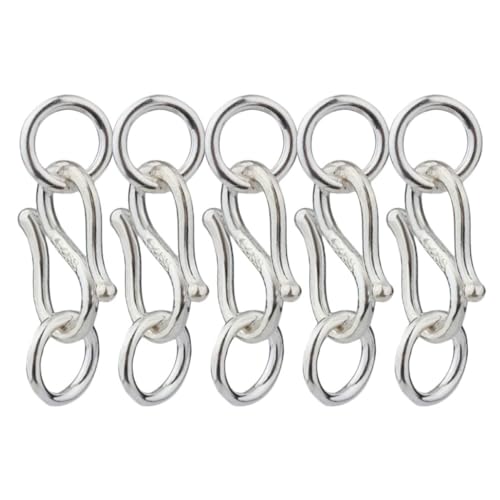 HOODANCOS 5Stücke Silber S Haken Verschluss für Armbänder und DIY Schmuckzubehör für Kreative Bastelprojekte HOODANCOS 5Stücke Silber S Haken Verschluss für Armbänder und DIY Schmuckzubehör für Kreative Bastelprojekte von HOODANCOS