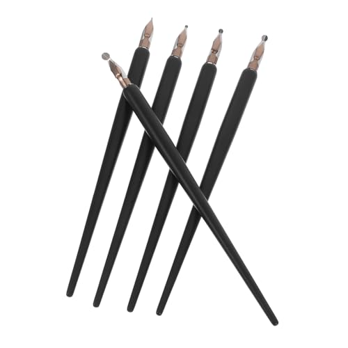 HOODANCOS 5er Set Stift Füllfederhalter Zum Zeichnen Kalligraphie-füllfederhalter Kalligraphie -kits Für Anfänger Dekoration Zeichnen Holz Black HOODANCOS 5er Set Stift Füllfederhalter Zum Zeichnen Kalligraphie-füllfederhalter Kalligraphie -kits Für Anfänger Dekoration Zeichnen Holz Black von HOODANCOS