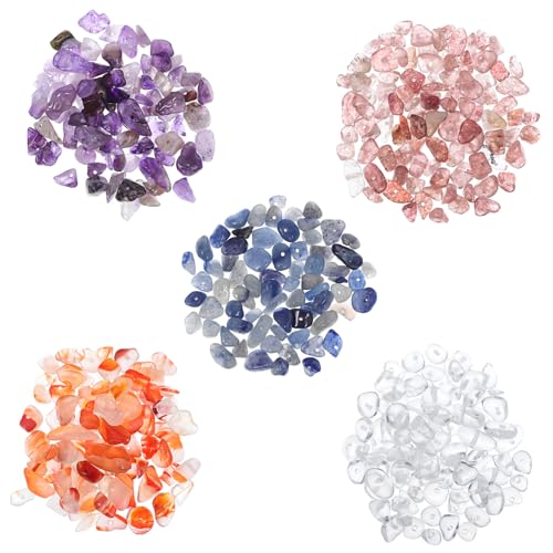 HOODANCOS 5er-pack Kiesperlen Perlen Für Schmuckhersteller Natürliche Edelsteinperlen Kristalle Herstellung Schmuckzubehör Ornamente Mineralische Perlen Natursteinperlen Für Armbänder HOODANCOS 5er-pack Kiesperlen Perlen Für Schmuckhersteller Natürliche Edelsteinperlen Kristalle Herstellung Schmuckzubehör Ornamente Mineralische Perlen Natursteinperlen Für Armbänder von HOODANCOS