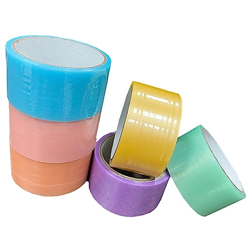 HOODANCOS 6 Rollen Bunte Klebebänder für Selbstklebende Balltapes Leuchtenden Farben Bastelmaterial für DIY Projekte Sicher und Praktisch für Kreative Bastelideen von HOODANCOS