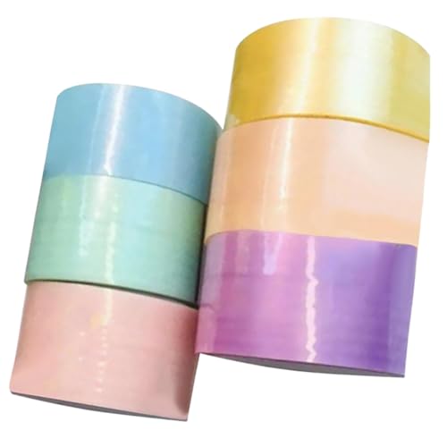 HOODANCOS 6 Rollen Klebeband Spielzeugset Farbige Dekompressionsbänder für DIY Projekte Stressabbauend Leicht und Tragbar für Farben von HOODANCOS