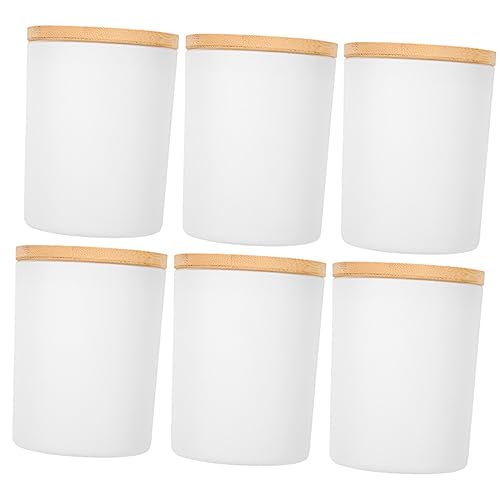 HOODANCOS 6 Sätze Teiliges Kerzengläser mit Bambusdeckel Leere Behälter für Kerzenherstellung Diy Kosmetik Gewürzaufbewahrung Elegantes Design für Zuhause und Partys HOODANCOS 6 Sätze Teiliges Kerzengläser mit Bambusdeckel Leere Behälter für Kerzenherstellung Diy Kosmetik Gewürzaufbewahrung Elegantes Design für Zuhause und Partys von HOODANCOS