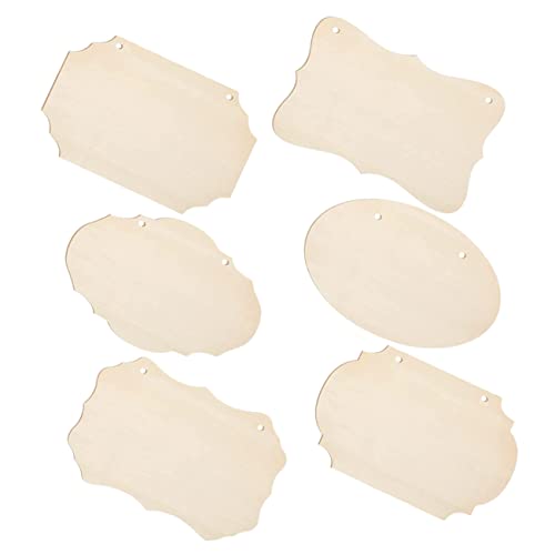 HOODANCOS 6 Stück Blanko Holzschilder Unvollendete Hängende DIY Holzplaketten für Hochzeiten Cafés und Mehr Hochwertiges Holzmaterial Langlebig und Vielseitig Einsetzbar HOODANCOS 6 Stück Blanko Holzschilder Unvollendete Hängende DIY Holzplaketten für Hochzeiten Cafés und Mehr Hochwertiges Holzmaterial Langlebig und Vielseitig Einsetzbar von HOODANCOS