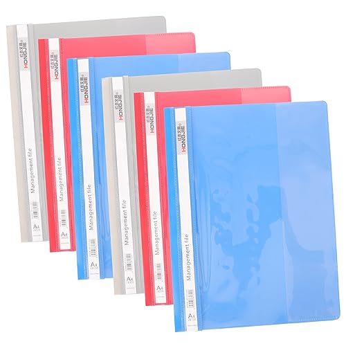 HOODANCOS 6 Stück Blatt A4-Datei-Organizer Aktenschrank-Ordner Klebeband Spender office organizer büro organizer bettwäsche Datei-Organizer-Ordner nützlicher Ordner für die Schule Plastik von HOODANCOS