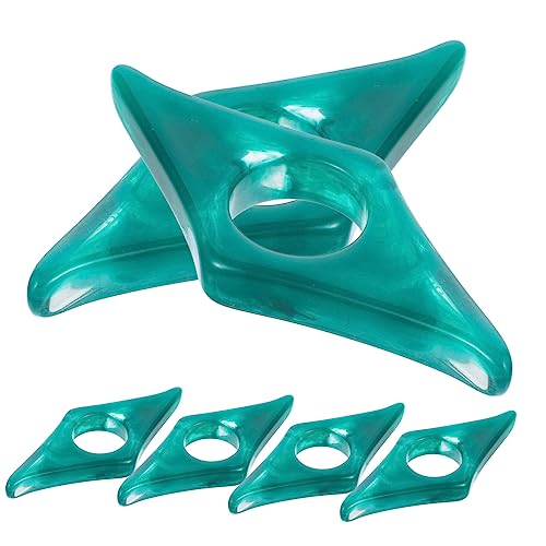 HOODANCOS 6 Stück Buchpresse aus Harz Herstellung Gast Daumen Buchhalter personalisiert Buchseite wonk bookend buchstütze Harz Buchzubehör praktischer Seitenhalter tragbarer Lesehalter Green von HOODANCOS